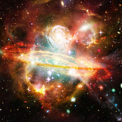 Fototapeta premium Galaxy and stars. The elements of this image furnished by NASA.