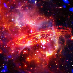 Space Background with Colorful Galaxy Cloud Nebula. The elements of this image furnished by NASA.