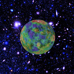 Extrasolar planet. Exoplanet. Alien planet. Outer space. The elements of this image furnished by NASA.