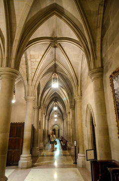 interior of the cathedral of Washington National Cathedral USA DC