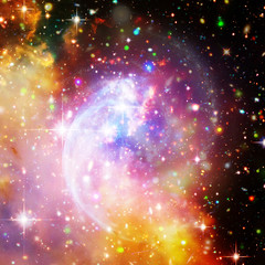 Galaxy, nebula and gas. The elements of this image furnished by NASA.