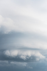 Storm clouds form a whirlwind