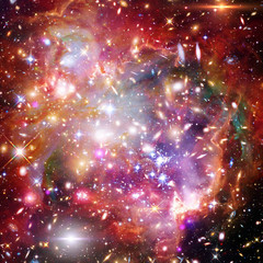 Galaxy, nebula and gas. The elements of this image furnished by NASA.