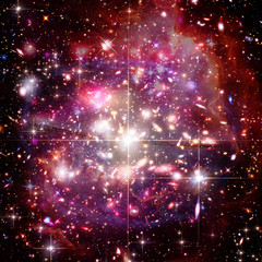 Fototapeta na wymiar Cosmic galaxy background. Stars and cosmic gas.The elements of this image furnished by NASA.