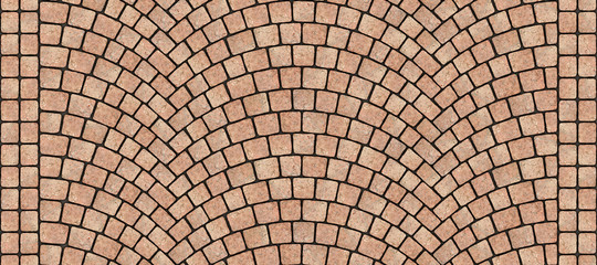 Road curved cobblestone texture 126