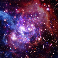 Cosmic galaxy background. Stars and cosmic gas.The elements of this image furnished by NASA.