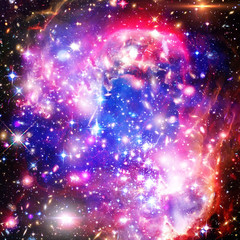 Obraz premium Galaxy, nebula and gas. The elements of this image furnished by NASA.