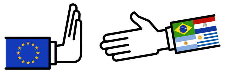 EU MERCOSUR no business deal, refuse free trade agreement, objection