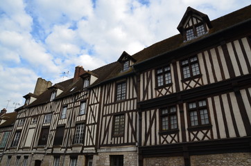 Old houses in Rouen Normandy