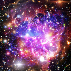 Galaxy, nebula and gas. The elements of this image furnished by NASA.