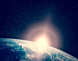 Obraz premium Sunrise. The elements of this image furnished by NASA.
