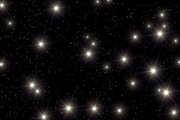 Night sky with stars.