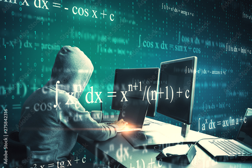 Poster Computing, programming and complex concept