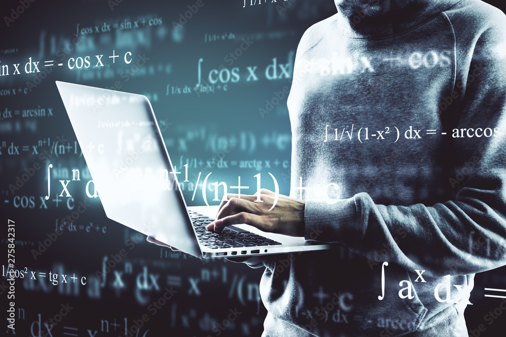 Poster Computing, programming and malware concept