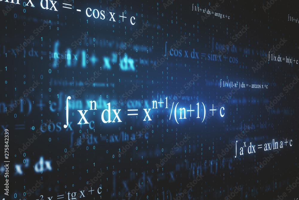 Poster abstract math backdrop