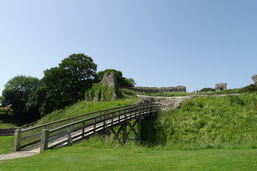 Fototapeta na wymiar The ruins of Castle Acre Castle - Kings Lynn, West Norfolk, England, UK