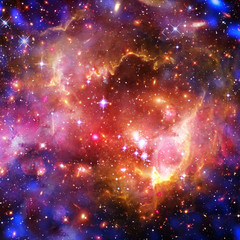 Fototapeta premium Galaxy and light. The elements of this image furnished by NASA.