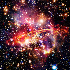 Space Background with Colorful Galaxy Cloud Nebula. The elements of this image furnished by NASA.