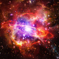Galaxy and stars. The elements of this image furnished by NASA.