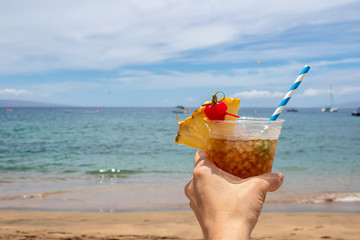 Alcoholic beverages at the bar & beach
