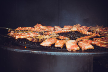 Street fast food in the city
