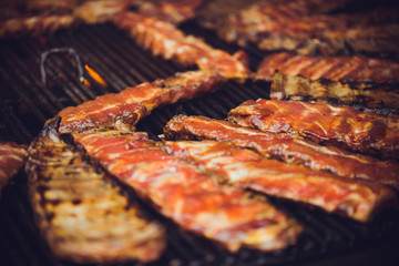 Street fast food in the city