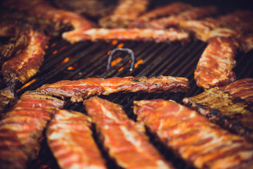 Street fast food in the city