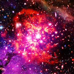 Nebula and galaxies in space. The elements of this image furnished by NASA.