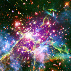 Nebula and galaxies in space. The elements of this image furnished by NASA.