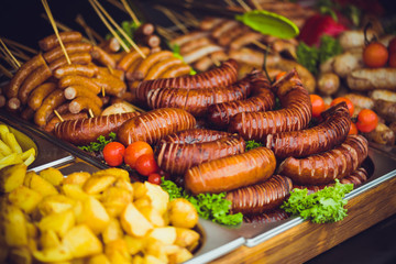 Street fast food in the city