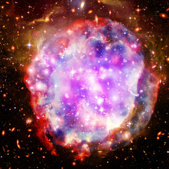 Galaxy and light. The elements of this image furnished by NASA.