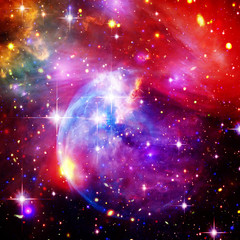 Space background with nebula and stars. The elements of this image furnished by NASA.