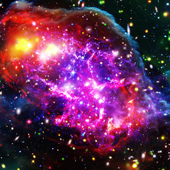 Cosmic galaxy background. Stars and cosmic gas.The elements of this image furnished by NASA.