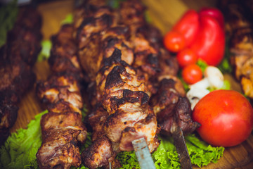 Street fast food in the city