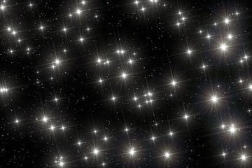 Universe filled with stars.
