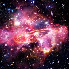 Space Background with Colorful Galaxy Cloud Nebula. The elements of this image furnished by NASA.