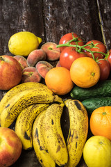 fruits and vegetables at market