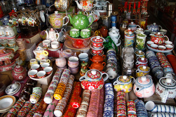 Souvenirmarkt in Asien