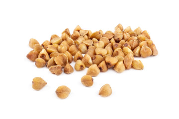 buckwheat on white isolated background
