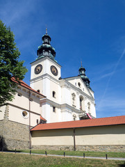 Fototapeta na wymiar Basilica of St. Mary, Kalwaria Zebrzydowska park, Poland.