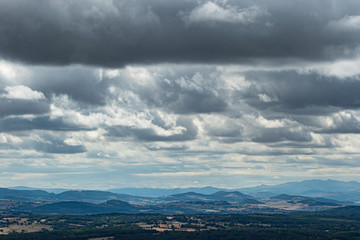 Fototapeta na wymiar Landscape and nature, Auvergne, France.
