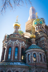 Fototapeta na wymiar Cathedral of the Resurrection of Christ. Saint Petersburg