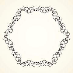 Vignette. Vector drawing