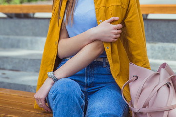 Street fashion look concept