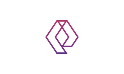 p abstract logo