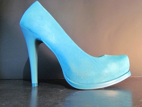 Zapatilla azul
