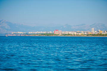 Antalya sea coastline, Turkey