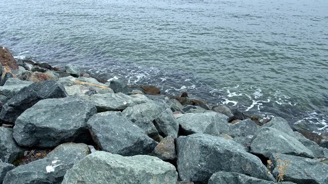 Water Hitting Rocks, Shelter Island, San Diego, California