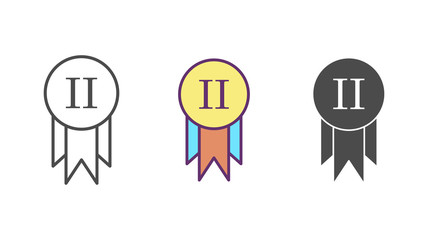 Fototapeta premium Award vector icon sign symbol