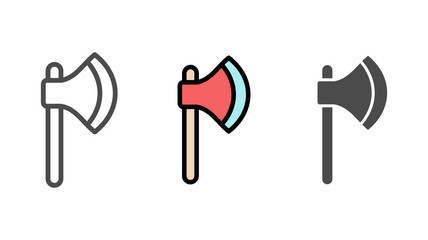 Axe vector icon sign symbol